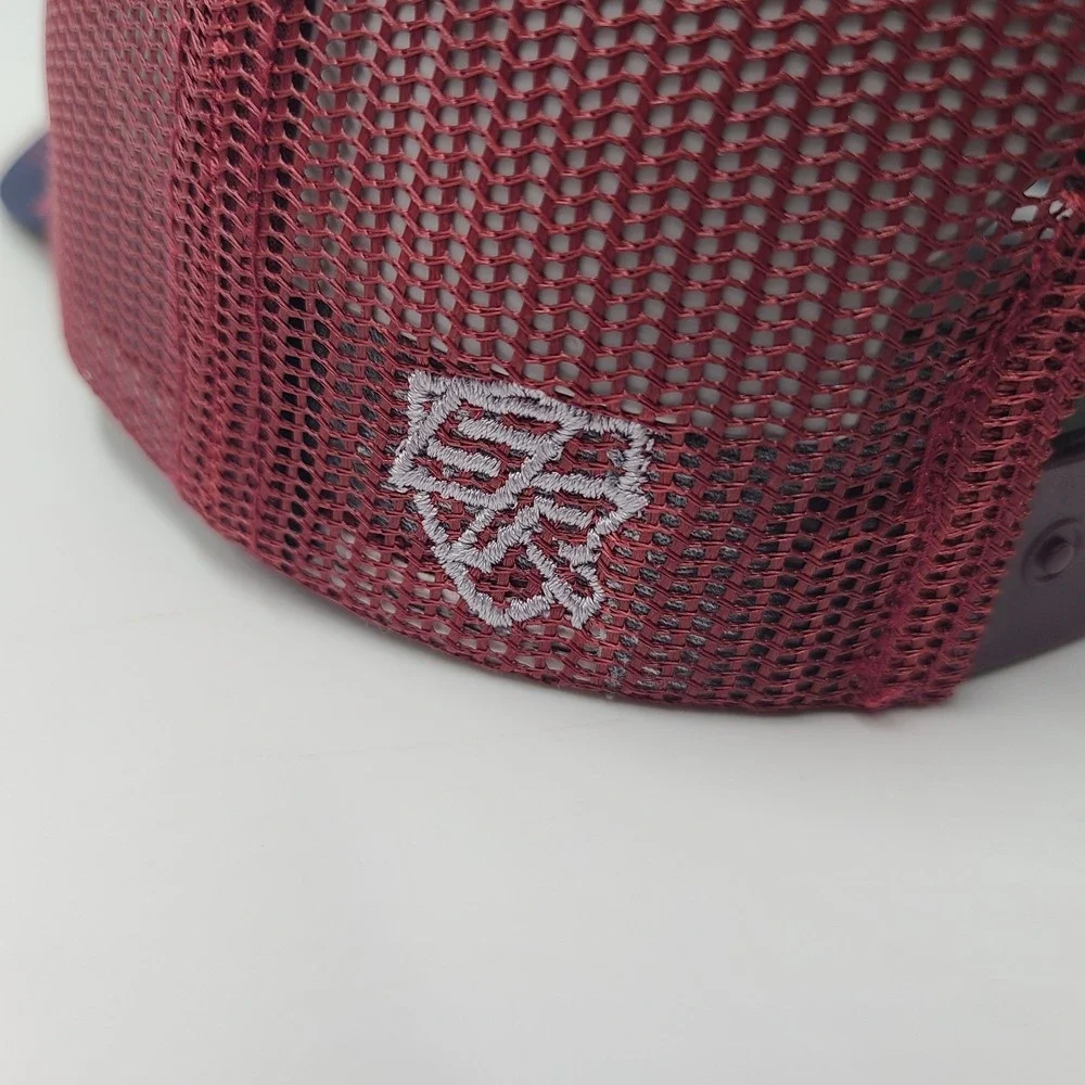 Shield Republic Hat Trust The Government Snapback Trucker Mesh Gray Blue Red Men
